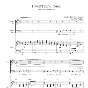 I won't send roses